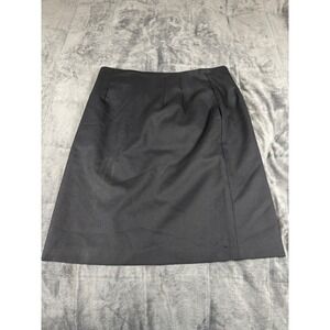 Murphy & Hartelius Black A-Line Career Skirt Made in USA Size 12A Vintage Style